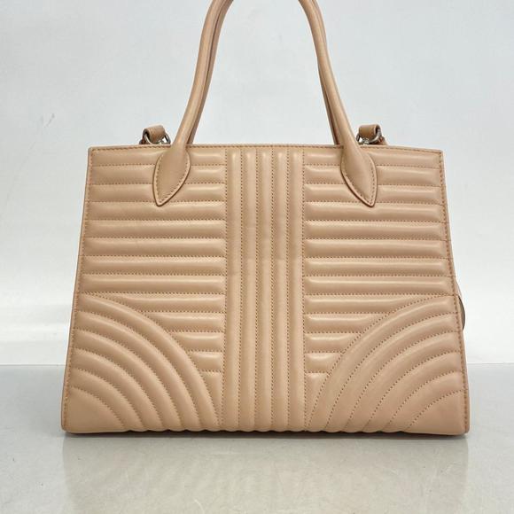 PRADA handbag diagram leather pink beige ladies - Picture 10 of 10